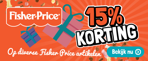15% korting op Fisher Price