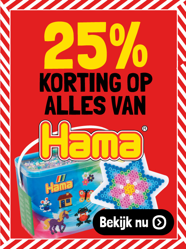25% korting op alles van Hama Strijkkralen