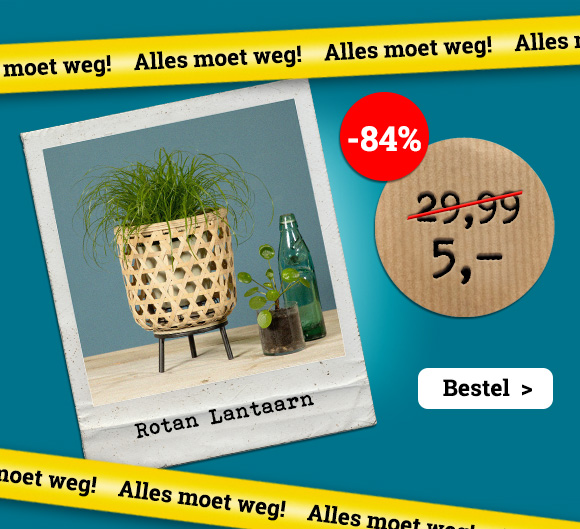 Rotan Lantaarn op Pootjes UITVERKOOP