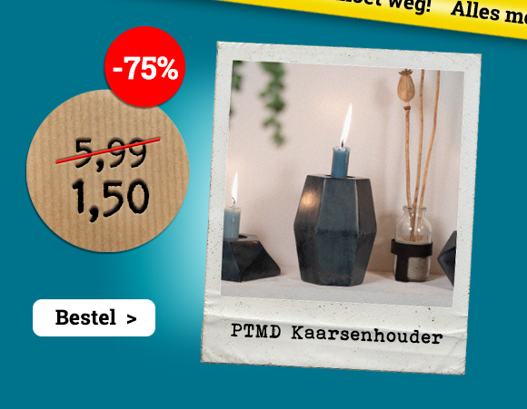 PTMD Waxinelichthouder UITVERKOOP