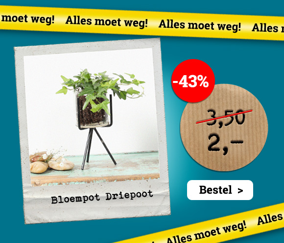 Bloempot Driepoot UITVERKOOP