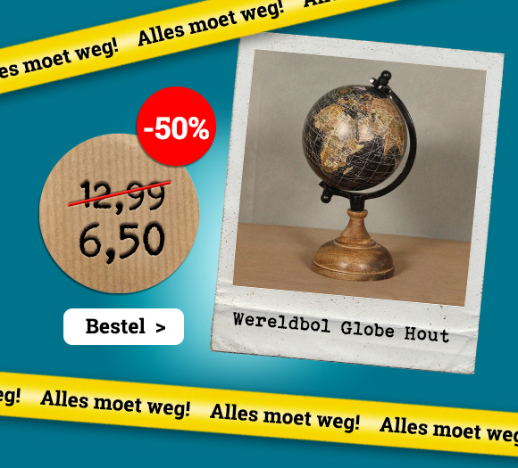 Wereldbol Globe UITVERKOOP