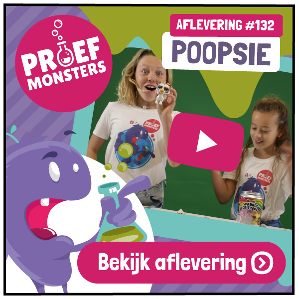 Proefmonsters testen Poopsie Slime