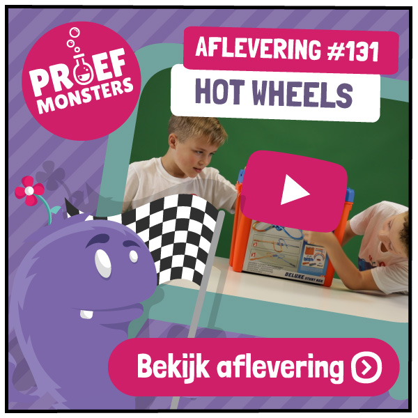 Proefmonsters testen Hot Wheels
