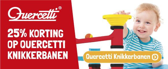 Korting op knikkerbanen van Quercetti