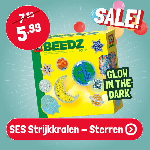 SES Strijkkralen Glow in the Dark - Sterren