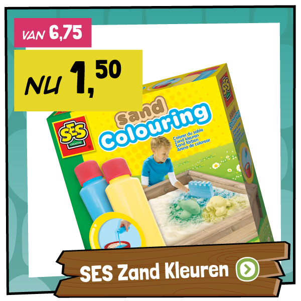 Ses zand kleuren
