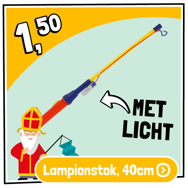 Lampionstok met Licht, 40cm