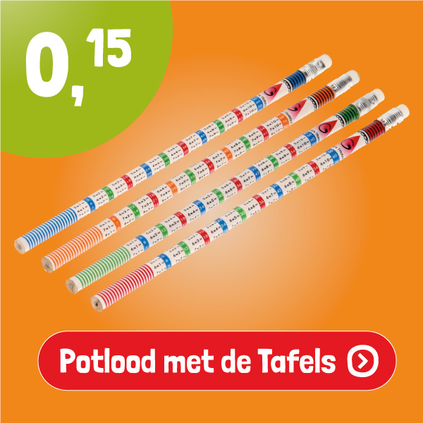 Potlood met Tafels