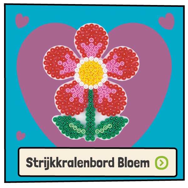 Strijkkralenbord Bloem