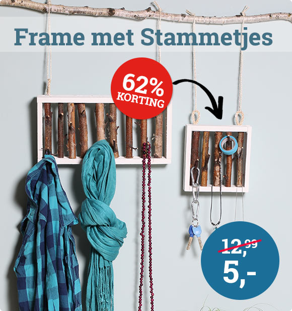 Houten Frame met Stammetjes