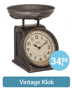 Vintage Klok Weegschaal