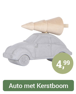 Ib Laursen Auto met Kerstboom, 8cm