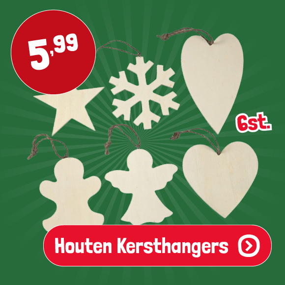 Houten Kersthangers