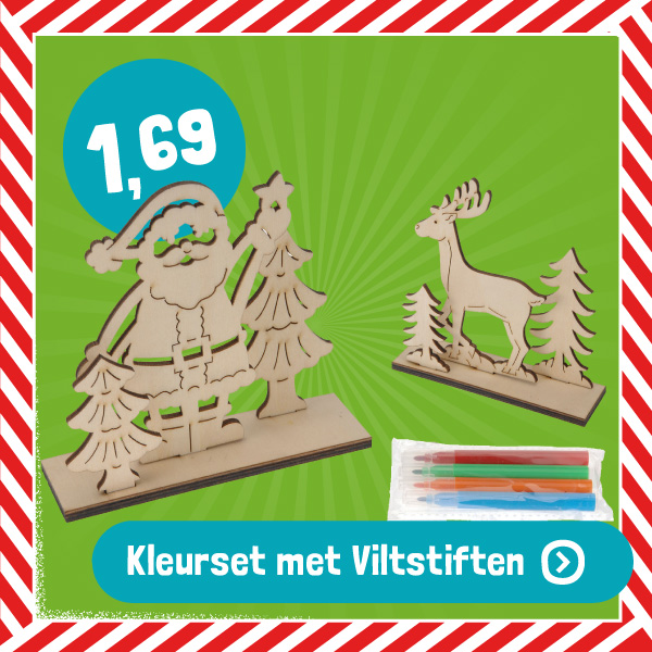 Kleurset met Viltstiften Kerst