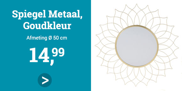 Spiegel Amber Metaal Goud