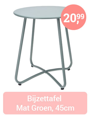 Bijzettafel Mat Groen, 45cm
