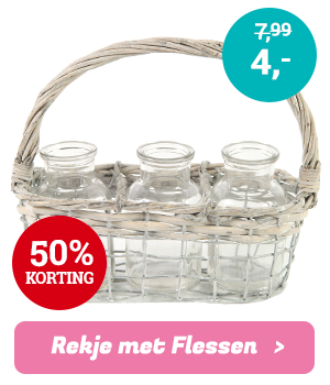 Rek met Flessen