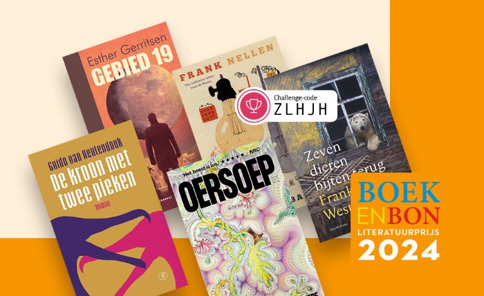  Win een boek uit de shortlist van de Boekenbon Literatuurprijs 2024