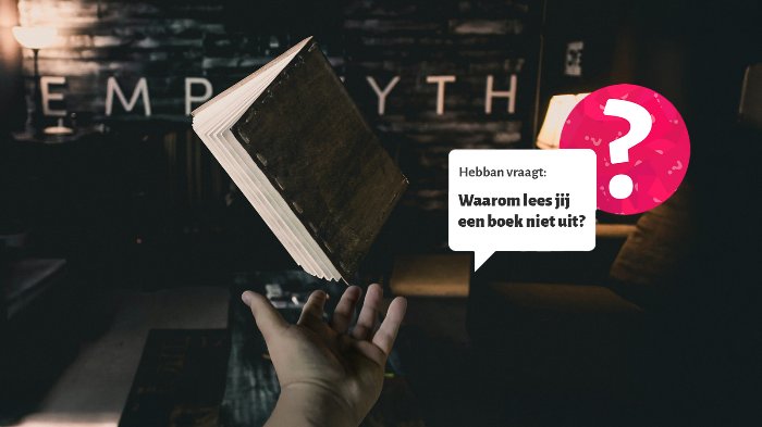 Waarom lees jij een boek niet uit?