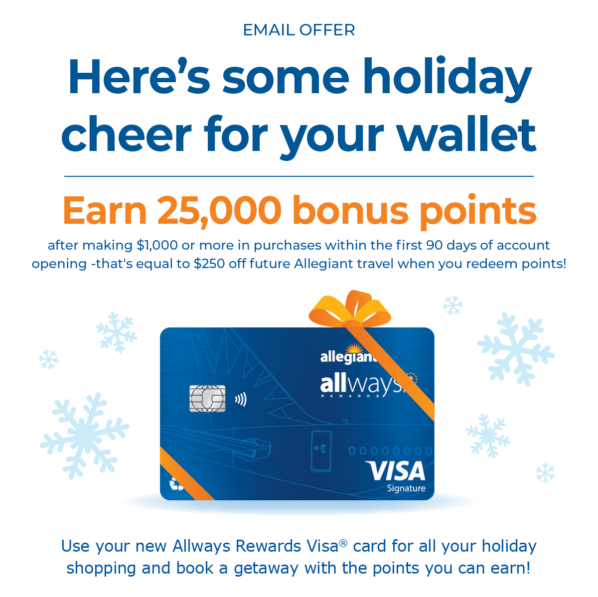 Here's some holiday cheer for your wallet | Earn 25,000 bonus points