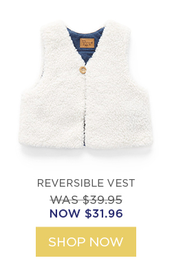v REVERSIBLE VEST WAS-$39.95 NOW $31.96 SHOP NOW 