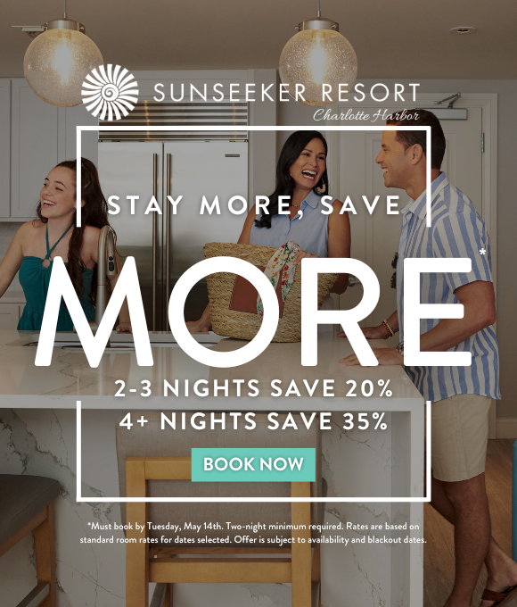 Sunseeker Resort Charlotte Harbor | STAY MORE, SAVE MORE* 2-3 NIGHTS SAVE 30% 4+ NIGHTS SAVE 35% | BOOK NOW