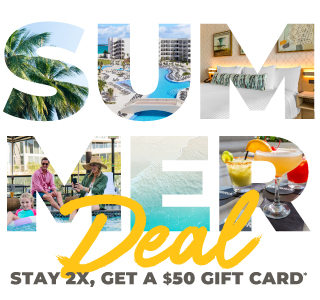 STAY TWICE, GET A $50 GIFT CARD