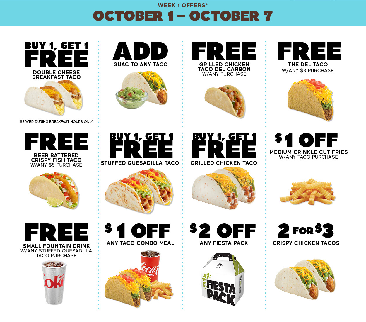 Del sales taco coupons