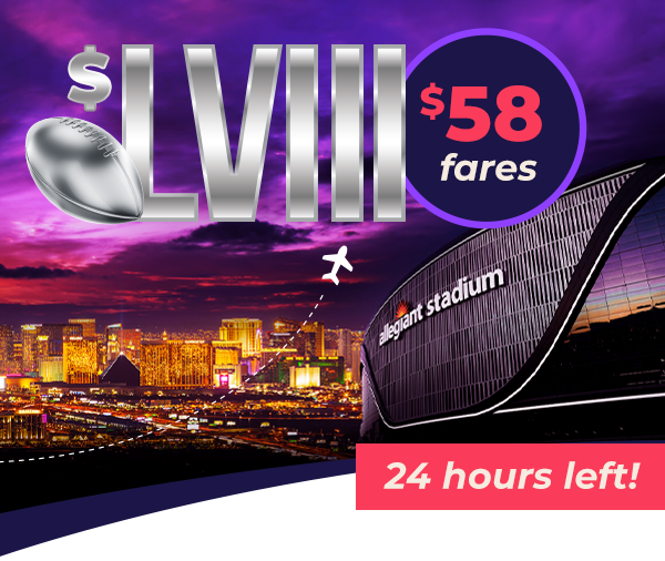 $LVIII ($58) fares - 24 hours left!