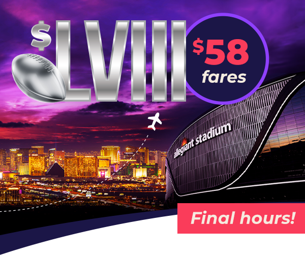 $LVIII ($58) fares - Final hours!