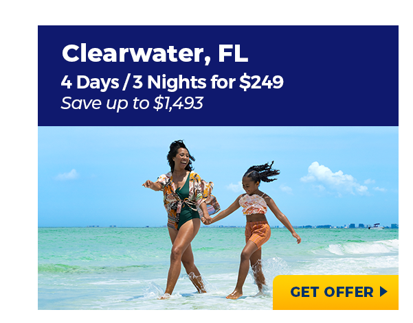 Clearwater, FL | 4 Days/3 Nights for $249 | Save up to $1,493