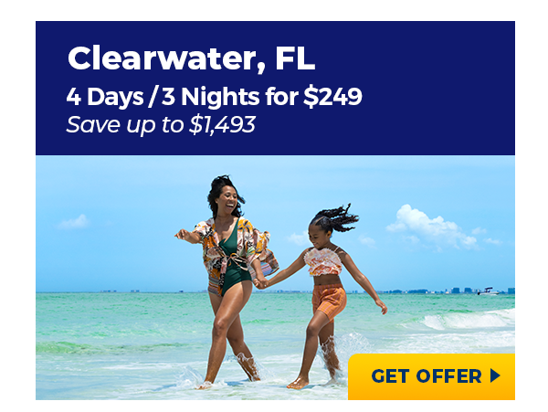 Clearwater, FL | 4 Days/3 Nights for $249 | Save up to $1,493