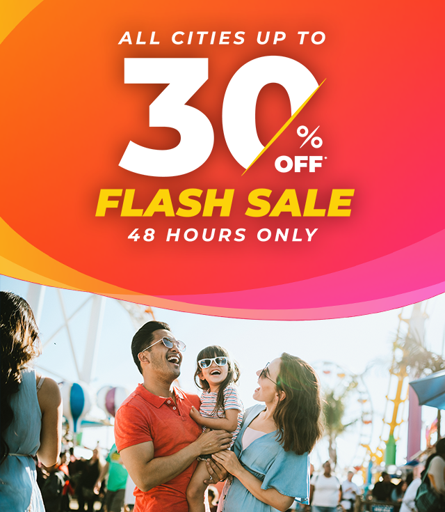 ALL CITIES UP TO 30% OFF | FLASH SALE - 48 HOURS ONLY