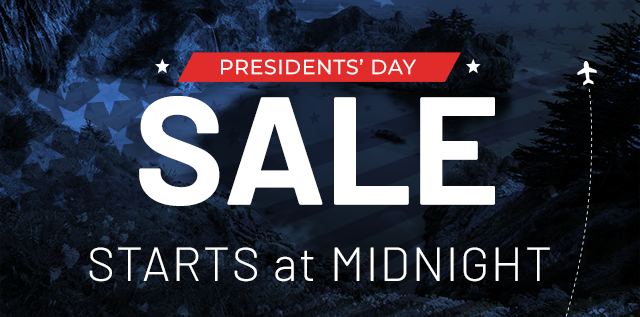 Presidents' Day Sale starts at Midnight