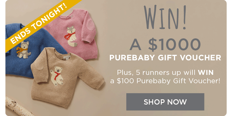 Win a $1,000 Purebaby Gift Voucher!