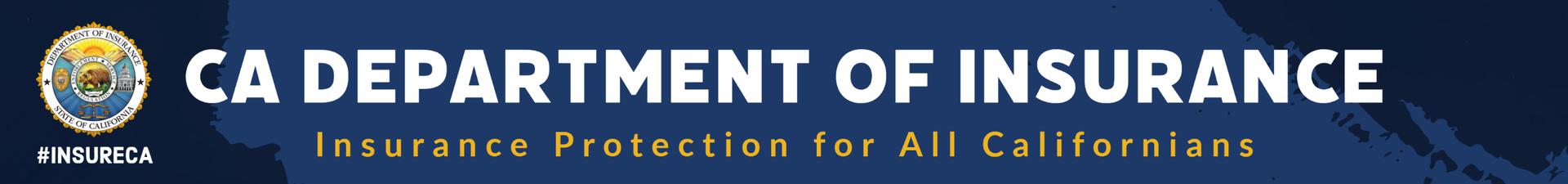 California Department of Insurance banner 