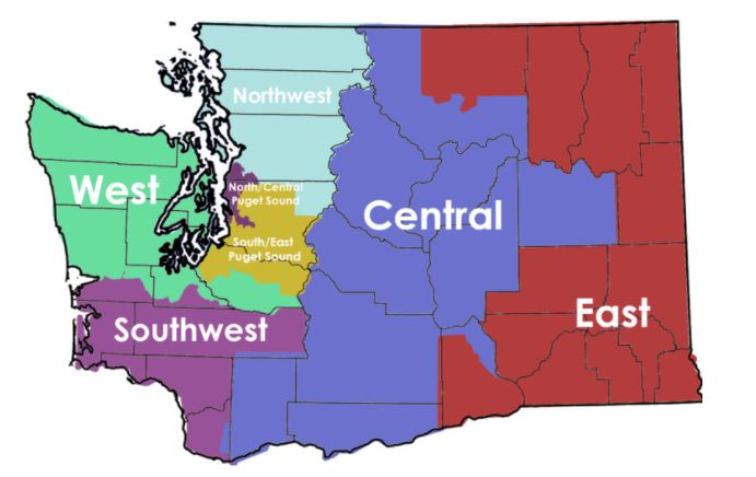 town hall regions