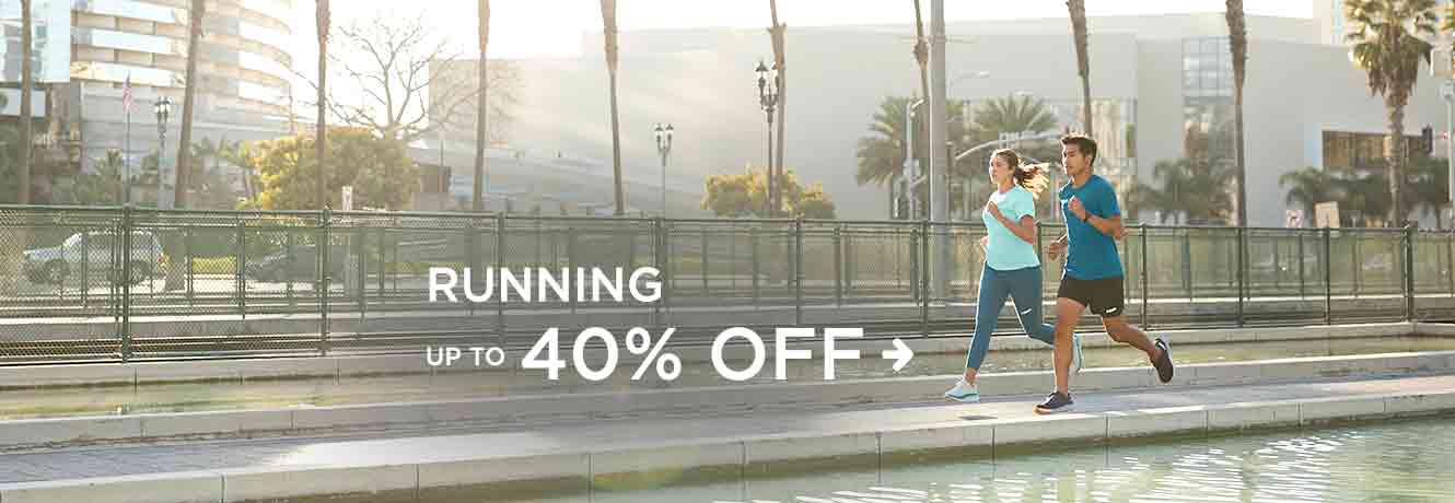 Running: up to 40% off