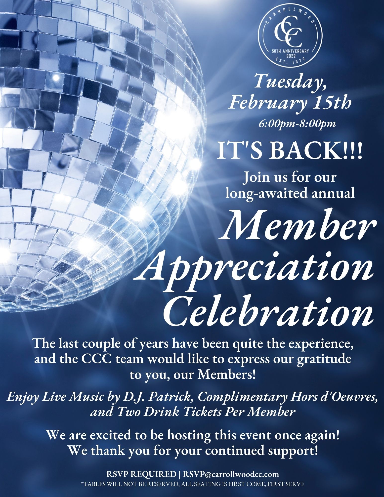 Member Appreciation Celebration