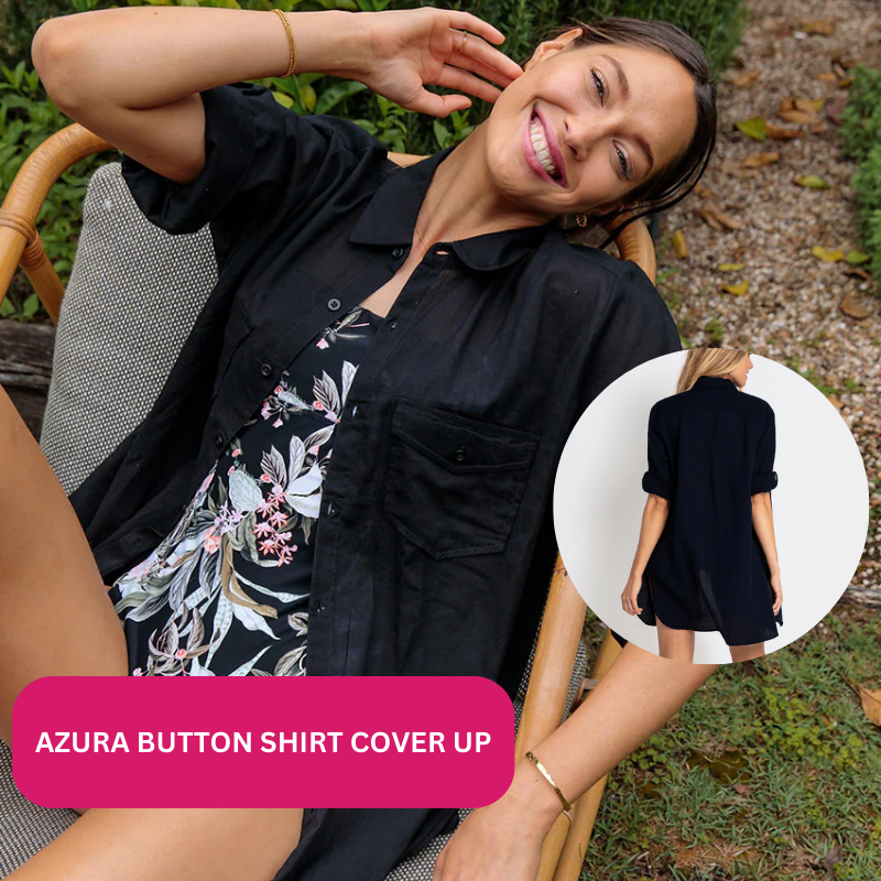 Azura Button Shirt Cover Up