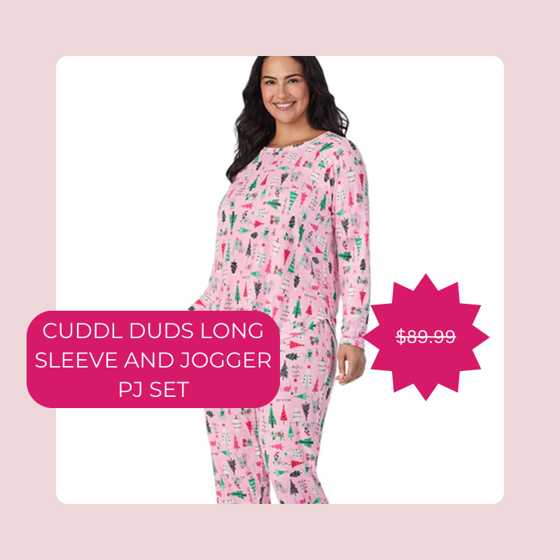 Cuddl Duds Long Sleeve and Jogger PJ Set