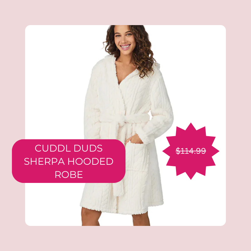 Cuddl Duds Sherpa Hooded Robe