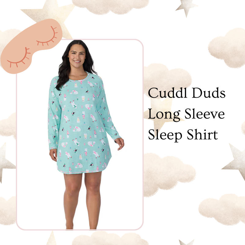 Cuddl Duds Long Sleeve Sleep Shirt