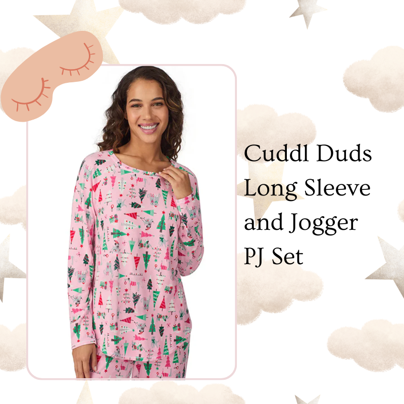 Cuddl Duds Long Sleeve and Jogger PJ Set