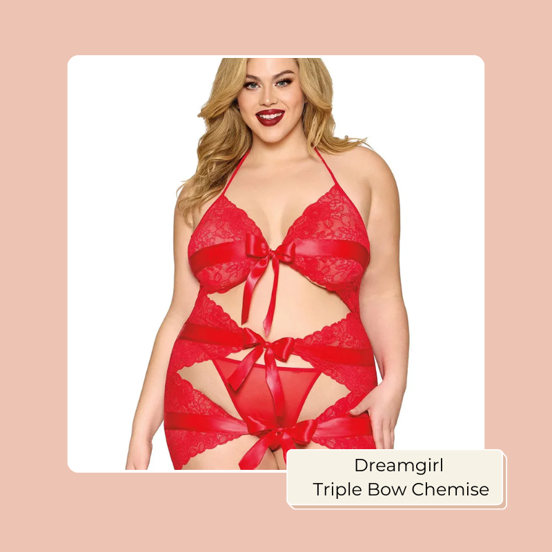 Dreamgirl Triple Bow Chemise