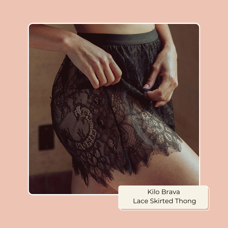 Kilo Brava Lace Skirted Thong