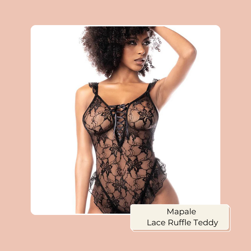 Mapale Lace Ruffle Teddy