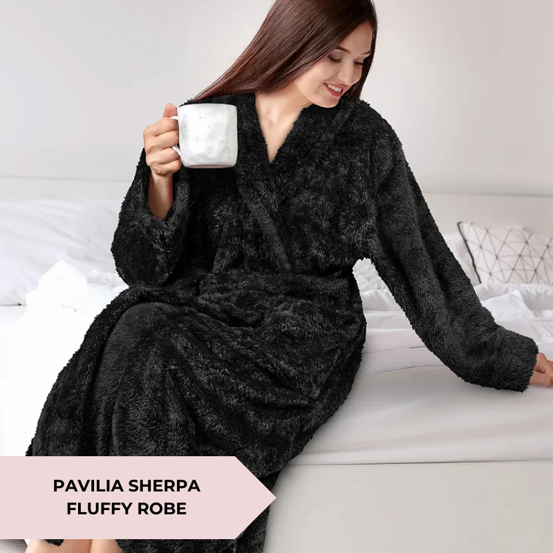 Pavilia Sherpa Fluffy Robe