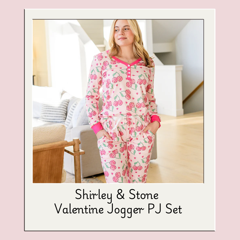 Shirley & Stone Valentine Jogger PJ Set